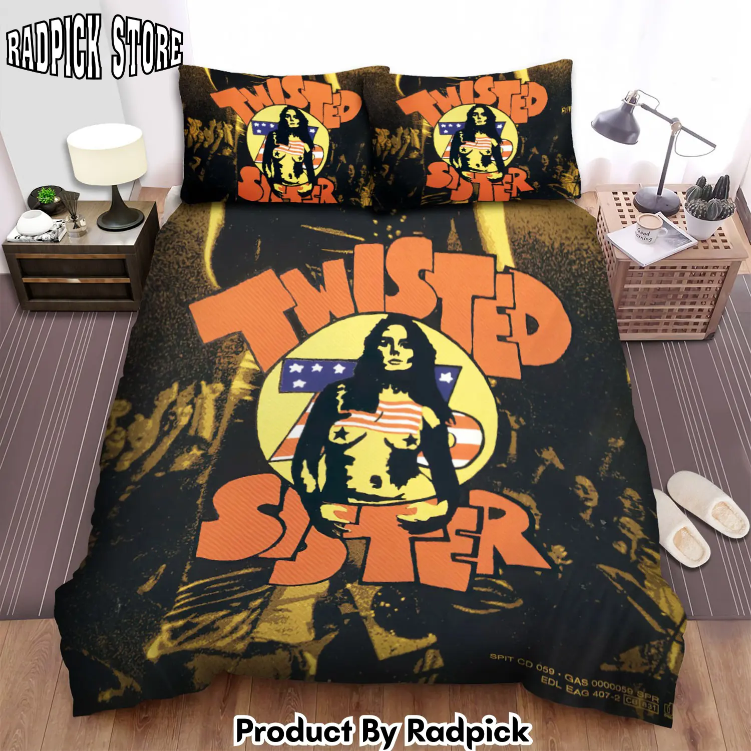 Radpick twisted sister club daze art bed sheets spread comforter duvet cover bedding sets rp327619